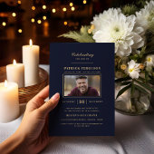 Moderne viering van het leven begrafenis marine bl kaart