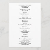 Moderne viering van het leven Foto Memorial Programma (Achterkant)