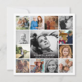 Moderne viering van Life Foto Collage Keepomwille Kaart (Achterkant)