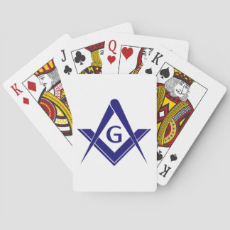 Moderne Vierkant & Kompassen Pokerkaarten