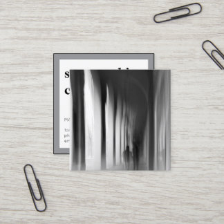 Moderne Vierkante Fotografie Minimalistisch Zwart Visitekaartje