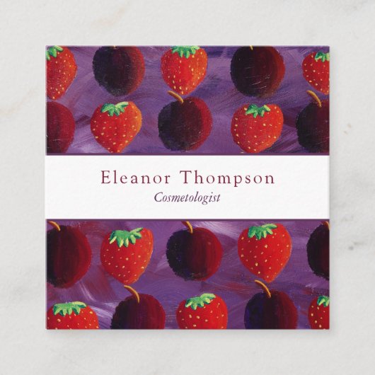 Moderne Vierkante Professional Visitekaartje (Voorkant)