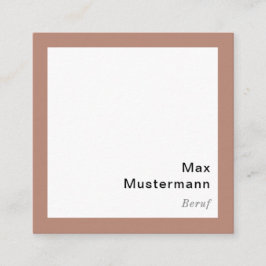 Moderne Vierkante Visitekaartje