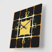 Moderne vierkante wandklok vierkante klok (Hoek)