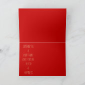 Moderne Vietnamese Aap Nieuwe aangepaste Jaar HGC Feestdagen Kaart (Binnen)