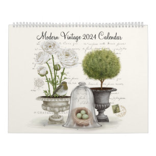 Moderne Vintage 2024 Kalender