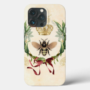 Moderne Vintage Botanische Koningin Bij iPhone 13 Pro Hoesje
