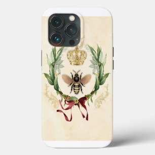 Moderne Vintage Botanische Koningin Bij iPhone 13 Pro Hoesje