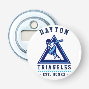 Moderne Vintage Dayton Triangles Button Flesopener