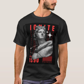 Moderne vintage esthetische tee t-shirt