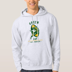 Moderne Vintage Green Bay Football Trui. Hoodie