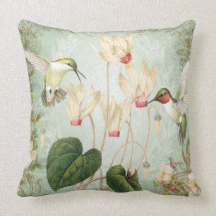 Moderne vintage kolibrie kussen