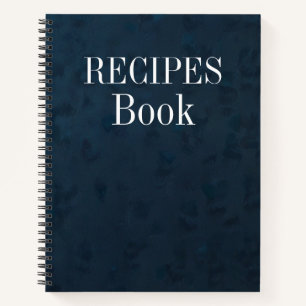 Moderne Vintage Persoonlijk Receptenboek Notitieboek