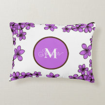Moderne Violet Monogram