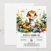 Moderne Viper Kinderen Verjaardag Kaart (Voorkant / Achterkant)