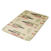 Moderne vis uit het midden van de eeuw badmat (Gekanteld)