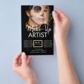 Moderne visagist Lichaamskunst Gezichtsschilderen Flyer (Hand)
