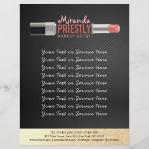 Moderne Visagist Stylist Schoonheidssalon Lippenst Flyer