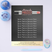 Moderne Visagist Stylist Schoonheidssalon Lippenst Flyer (Enkel)