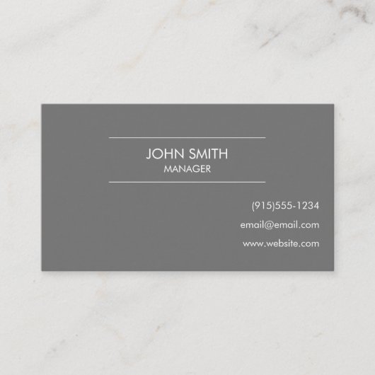 Moderne visgraat Logo Visitekaartje (Voorkant)