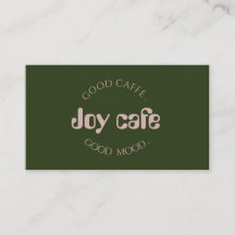 Moderne visitekaart voor coffeeshop | Cafe brandin