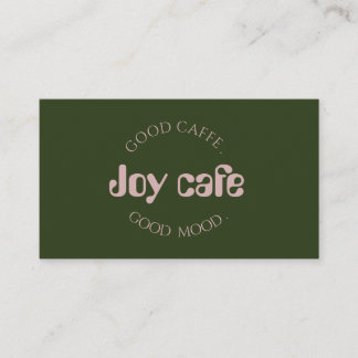 Moderne visitekaart voor coffeeshop | Cafe brandin Visitekaartje