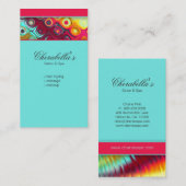 Moderne Visitekaartje kleurrijke salon (Voorkant / Achterkant)