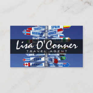 Moderne Visitekaartje reisagent