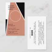 Moderne Visitekaartje van de Foto van de Notariste (Voorkant / Achterkant)