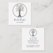 Moderne Visitekaartje van het Coach-vierkant met b (Voorkant / Achterkant)