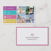 Moderne Visitekaartje voor fotografie (Voorkant / Achterkant)