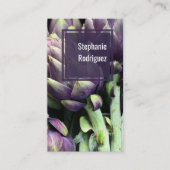 Moderne Visitekaartje voor kleurrijke levensmiddel (Voorkant)