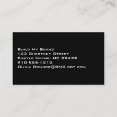 Moderne Visitekaartje voor laopard Print Professio (Achterkant)