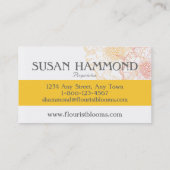 Moderne Visitekaartjes Geel Oranje Rood (Achterkant)