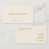 Moderne Visitekaartjes Gold Text Luxury Sjabloon (Voorkant / Achterkant)