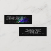 Moderne Visitekaartjes met zwarte haaruitval (Voorkant / Achterkant)