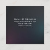 Moderne visitekaartjes qr code, bewerkbaar, verloo (Achterkant)