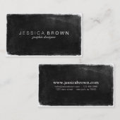 Moderne Visitekaartjes van het zwarte bord (Voorkant / Achterkant)