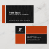 Moderne Visitekaartjes van marketingdirecteur (Voorkant / Achterkant)