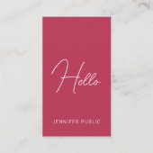 Moderne Visitekaartjes Verticaal handgeschreven Ha (Voorkant)