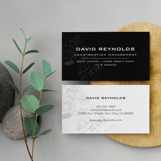 Moderne Visitekaartjes voor algemene constructie