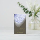 Moderne visitekaartjes voor architecten (Staand voorkant)