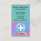 Moderne Visitekaartjes voor een ziekteverzekerings (Voorkant)