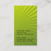 Moderne Visitekaartjes voor fitnessinstructies (Achterkant)