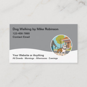Moderne Visitekaartjes voor Honden Uitlaat Service
