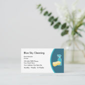 Moderne Visitekaartjes voor reiniging (Staand voorkant)