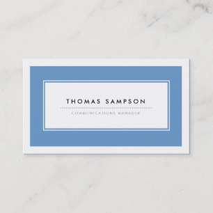 Moderne Visitekaartjes voor typografie - blauw