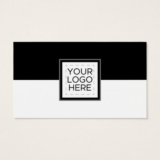 Moderne Visitekaartjes zwart kleurenblok (Achterkant)