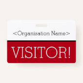 Moderne "VISITEUR !" Badge (Dos)