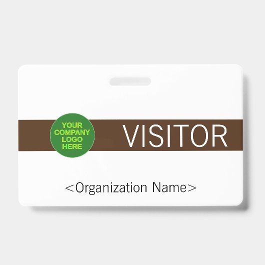 Moderne "VISITOR"-badge Badge (Voorzijde)